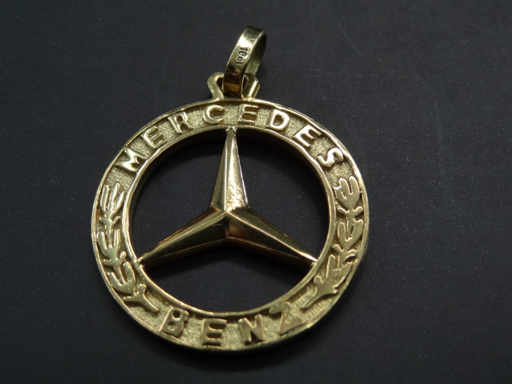 Mercedes gold keyring #3